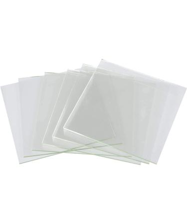 System 96 COE 96 Clear Fusing Glass Squares - 6 Pack (4x4)