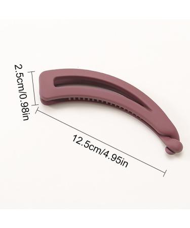 NTRUXZP 4 Pieces French Banana Hair Clips Fishtail Hair Combs and Clips Flexible Round Banana Ponytail Hair Styling Accessories for Women and Girls - Buy Online on GoSupps.com