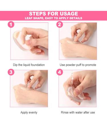 Silicone Makeup Sponge Set - Perfect for Foundation & Corrective Application | 2PC Cosmetic Sponges for Flawless Beauty - Buy Online on GoSupps.com