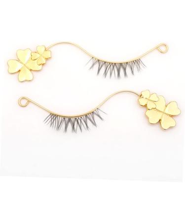 6pairs Eyelash Fake Eyelashes Magnetic Eyelashes False Eyelash Holder Eyelash Applicator Tool Makeup Tools Eyelash Tool Beauty Tools Electroplating Process Extend Earth Tones 9x6.5cm Golden - Buy Online on GoSupps.com