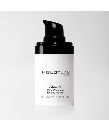 Inglot Lab All in Eye Cream - Reduces Dark Circles & Swelling with Hyaluronic Acid & Vitamin B3 | 15ml - Buy Online on GoSupps.com