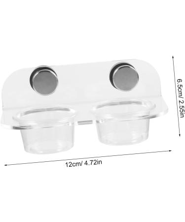 TOGEVAL 1 Set Magnetic Water Feeder Gecko Feeding Cups Reptile Feeding Cups Leaopard Tortoise Worm Acrylic - Buy Online on GoSupps.com