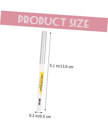 WOONEKY 5pcs White Lying Silkworm Pen Pencil Eyeliner White Eye Liner Pencils Abs Girl Brighten Highlighter - Buy Online on GoSupps.com