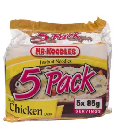 Mr noodles 5 pack chicken 5x85g
