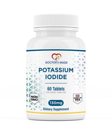 Doctor s Made Potassium Iodide 130 mg. 60 Tablets. Thyroid Support Kosher Exp Date 04/2025 60 Count (Pack of 1) 1 60.0 Count