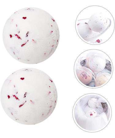  HAPINARY 2pcs bubble bath ball milk BIO pearl rose petals essential oil bombs bath bombs maker take bubble bath sea salt - Buy Online on GoSupps.com