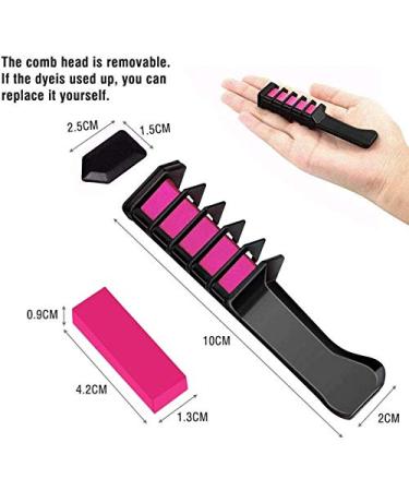 Kalolary 10 Color Temporary Hair Chalk Comb Set - Washable Hair Chalk for Girls | Kids Gifts for Halloween, Christmas & Cosplay - Ages 4-10 - Buy Online on GoSupps.com