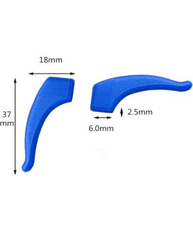 Amagogo 2X Glasses Ear Grip Hooks - Non-Slip Eyeglass Temple Holders for Kids & Adults | Comfortable Blue Design - Buy Online on GoSupps.com