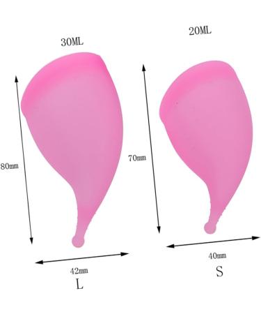 JECOMPRIS Menstrual Cup - 2pcs Silicone Period Cup for Women - Medical Grade Violet Purple - Eco-Friendly & Comfortable - Buy Online on GoSupps.com