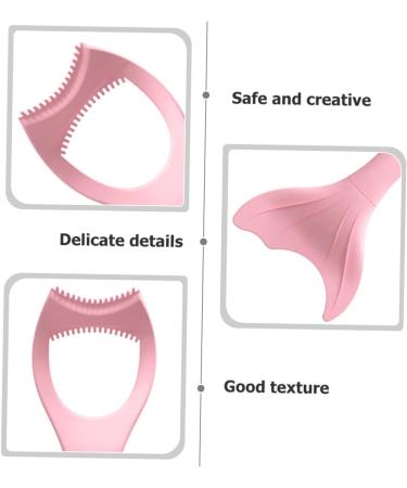 Didiseaon 2pcs Mascara Brush Gel Nail Polish Reusable Eye Stencil Reusable Eyeliner Applicator Pink - Buy Online on GoSupps.com