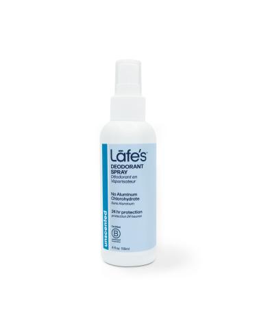 Lafe's Natural Deodorant | 4oz Aluminum Free Natural Deodorant Spray for Women & Men | Paraben Free & Baking Soda Free with 24-Hour Protection | Unscented | Packaging May Vary Aloe Vera 4 Ounce
