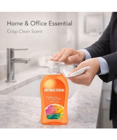 Crisp Clean Scent Liquid Hand Soap for Everyday Hand Washing Gentle Hand Wash for Home and Office Use Pump Bottle 11.25 fl oz - Buy Online on GoSupps.com