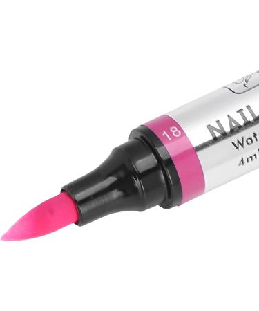 Nail Gel Polish Pen Bright Color Safe Nail Polish Pen Reliable Functional for Nail Salons(18) - Buy Online on GoSupps.com