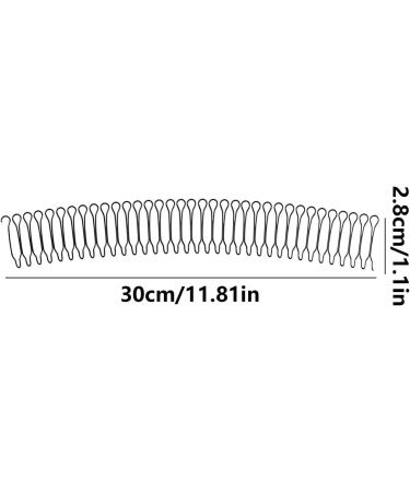 Wire Hair Combs U Pin Stretchable Hair Side Combs Hair Updo Styling Tool Hair Finishing Fixer Comb Decorative Bangs Holder For Women & Girls Hairstyle Hair Combs For Women - Buy Online on GoSupps.com