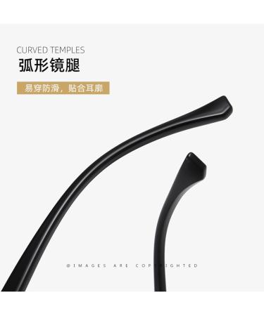 TR90 Blue Light Blocking Glasses for Men & Women - Anti UV Ray Reading Glasses - Stylish Black-Brown Square Frame 52mm - Buy Online on GoSupps.com