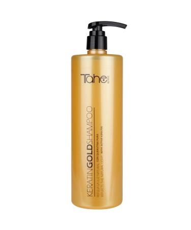 Tahe Keratin Gold Shampoo with Keratin for smoother hair (1000 ml)