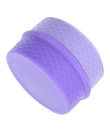 minkissy 1 Set Cream Box Small Cream Container Cosmetic Empty Jar Cream Jar with Sealed Lid Makeup Cream Jar Lip Scrub Container Lip Scrub Jar Travel Storage Box Silica Gel Airless Purple 6.5X6.5X4.5CM Purple