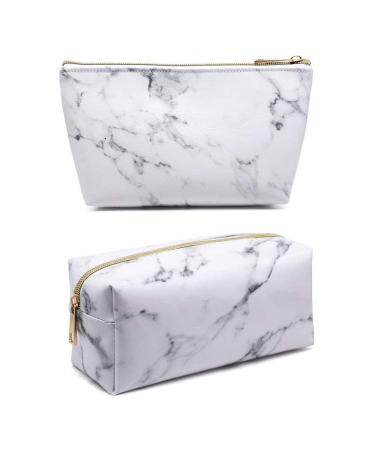 Generic RF6A Marble pu makeup bag Acrylic Black