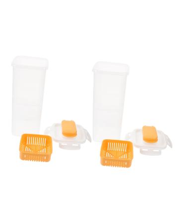 OUNONA 2pcs Laundry Detergent Storage Box Lotion Washing Powder Bucket Refillable Laundry Detergent Bucket Laundry Detergent Empty Bottles Sub Bottle Pp Filling Storage Tank