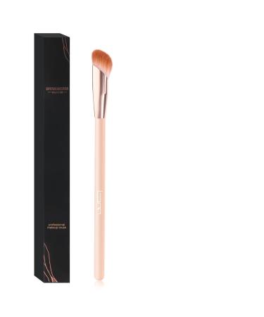 D101 Precision Concealer Brush Concealing Blending Setting Buffing Under Eye Makeup Small Angled Precision Face Blending Brush Pink