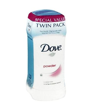 Dove Anti-Perspirant Deodorant Invisible Solid Powder Twin Pack 5.20 Oz (Pack of 4)