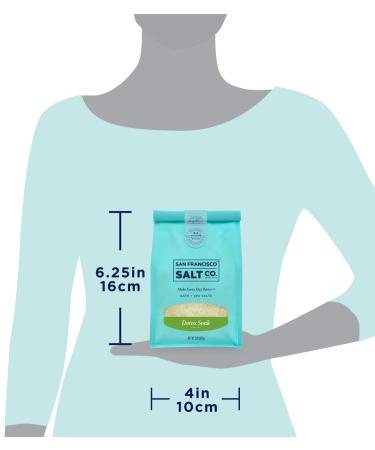San Francisco Salt Co. Detox Soak 2 lb. Luxury Bag - Natural Detox Bath Salts - Buy Online on GoSupps.com