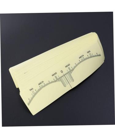 Beavorty 300 PCS transparent stickers eyebrow stencil positioning microblading measuring tool ruler seal - Buy Online on GoSupps.com