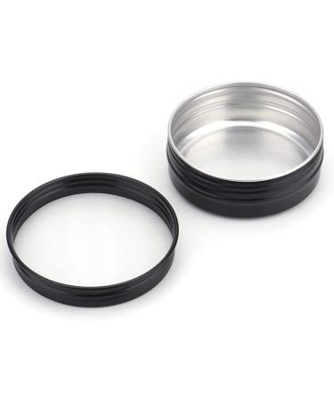 Foraineam 48 Pack 2 oz Matte Black Lip Balm Tin Cans with Screw Lid - Buy Online on GoSupps.com