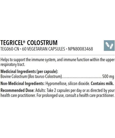Design for Health Tegricel Colostrum (60 Capsules) - Buy Online on GoSupps.com