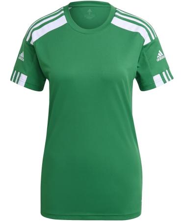 Adidas Women's Squad 21 JSY W T-Shirt - L Teagrn/White | Shop Now for International Shipping - Buy Online on GoSupps.com