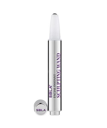 SBLA Beauty Facial Instant Sculpting Wand  Advanced Anti-Aging Serum For Smoothing  Skin Tightening  Brightening All Skin Types & Reducing Lines and Wrinkles  Vitamin C Instant Facial Wand  0.23 Fl Oz / 6.8mL (100 doses)