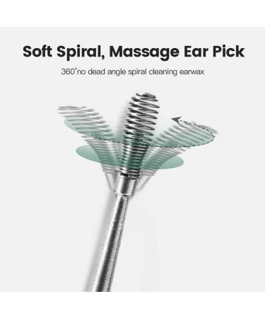 Ear Cleaning Tool Kit - 3 Spiral Spoons for Ear Wax Removal (Green, Black, Purple) - Buy Online on GoSupps.com