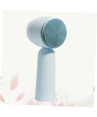 Beavorty Facial Brush Handheld Brush Silicone Bristles Soft Brush Clean Blue 5.5X12.5cm - Buy Online on GoSupps.com