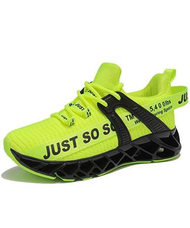 louheve Boys Girls Shoes Breathable Running Walking Tennis Shoes Fashion Sneakers for Kids 4 Big Kid Green