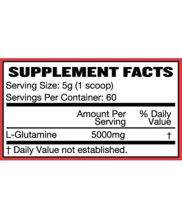 Glutamine Powder 300g - Pure Unflavored Micronized L-Glutamine Supplement - Vegan & Gluten Free | Raw Barrel - Buy Online on GoSupps.com