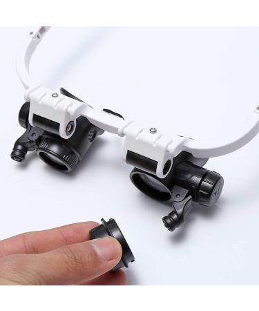 Magnifying Adjustable 8x15x23x Multiple LED Light Magnification Head Wearing Magnifier Glass for Jewellery Watch Clock Repair Good Times - Buy Online on GoSupps.com
