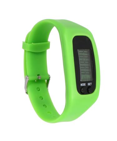 Toddmomy 1stk Step Smart Watches Calorie Pulses Schlag -Digital Watch Sport watch Smart Wartch Silicone Arm straps Heart rate Watch watch watchrunning walking fitness bracelet 24*2.8cm green