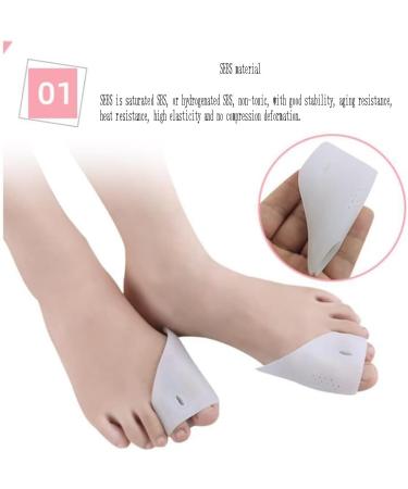 DEAVER Split Toe Big Bone Orthosis Bunion Correctors Gel Care Straightener Protectors - 1 Pair - Buy Online on GoSupps.com