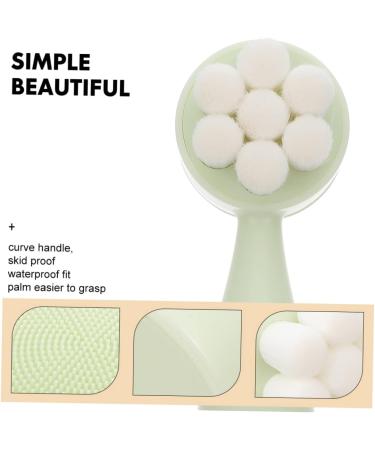 Housoutil Face Brush Silicone Facial Household Exfoliating Brush Silicone Face Manual Facial Face Washing Brush Facial Brush Rack Skin Portable Cleansing Brush Silica Gel - Buy Online on GoSupps.com