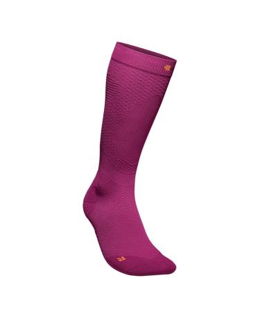 Bauerfeind running socks "Run Ultralight Compression Socks" 1 pair of very thin compression stockings for women and men sports socks for jogging and fitness running socks women Berry L 41-43