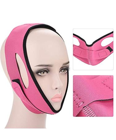 Rose Red Face Bandage Facial Slimming Mask & Belt - Neck & Double Chin Care for Women - Buy Online on GoSupps.com