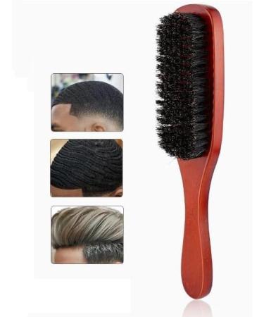 Komunj Professional Mustache Brush for Men - Soft Fine Hair Salon Tool | Perfect for Thin & Natural Hair - Buy Online on GoSupps.com