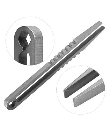 Buy SUNFECILI 2pcs Mini Tweezers - Portable Alloy EDC Survival Tool for Camping & Travel - Buy Online on GoSupps.com