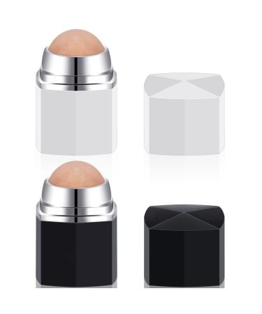 2 pieces Oil Absorbing Face Roller oil-absorbing scooter oil-absorbing volcanic stone facial scooter Volcanic Oil-ABSorbing Roller for oily skin care