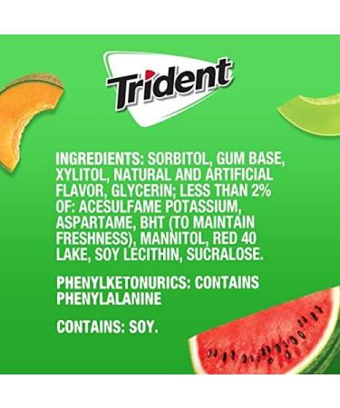 Trident Sugar Free Chewing Gum Watermelon Twist 14 Sticks 26 g - Buy Online on GoSupps.com
