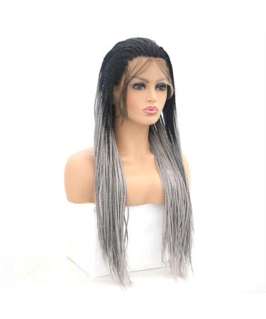 Buy BGHJUE Handmade Synthetic Lace Front Braided Wigs for Black Women | 16-26 Inch | Photo Color | International Shipping - Buy Online on GoSupps.com