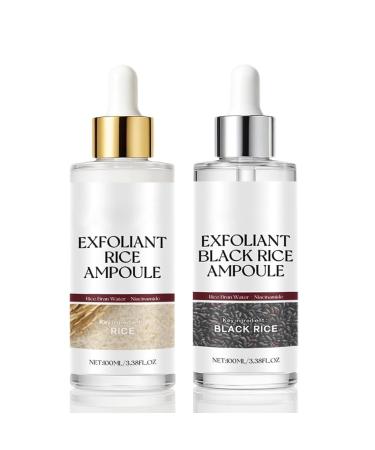 Peel Shot Glow Rice Ampoule Line Peel Shot Black Rice Ampoule White Rice Peeling S rum riz noir et blanc comme exfoliant pour le visage et le corps dissolvant de points noirs pour