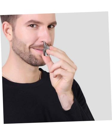 NOLITOY Nose Hair Trimmer Set - Manual Stainless Steel Clipper for Men | Effective Nose Hair Removal Tool - Buy Online on GoSupps.com
