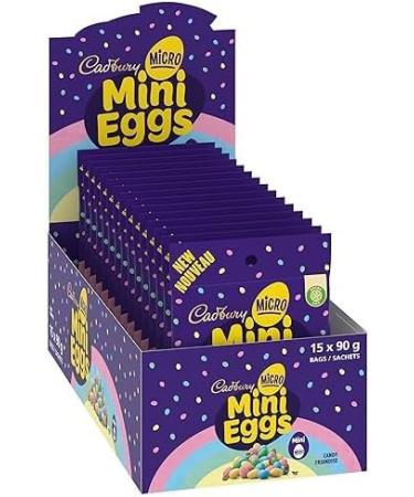 Cadbury Micro Mini Eggs Chocolatey Candy Eggs 90 g (Pack of 15) Micro Chocolate 33g (Pack of 24) - Buy Online on GoSupps.com