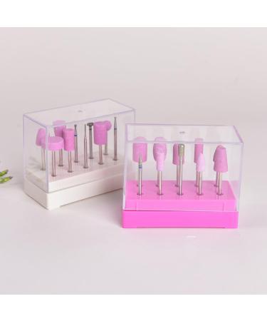 1PCS Nail Drill Bit Holder 10Holes White Bits Holder Exhibition Displayer Nail Drill Bit Holder Professional Manicure Tools - (Color: White) - Buy Online on GoSupps.com